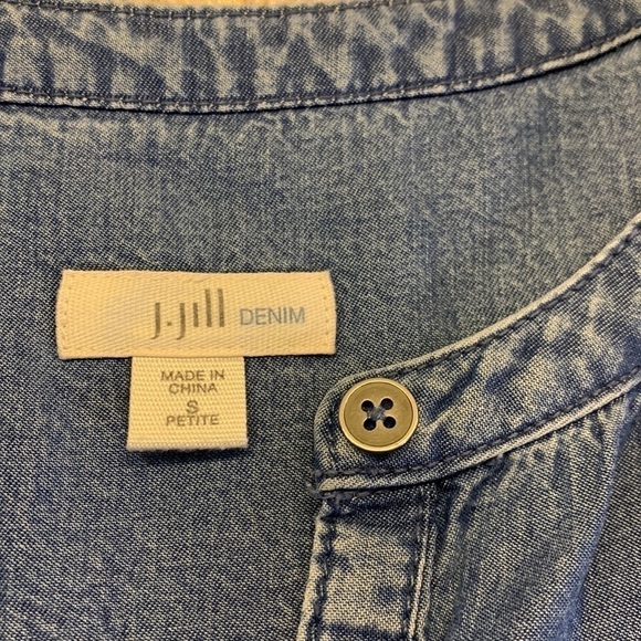 Jjill denim tunic Small petite excellent condition like new - Picture 6 of 6
